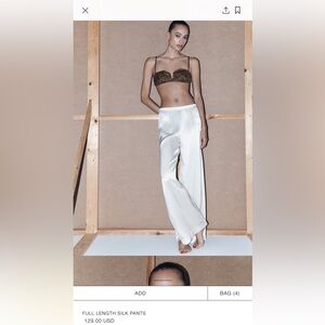 Zara full length silk pants!